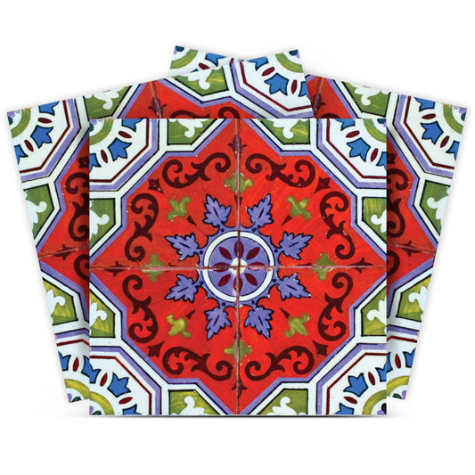 8" X 8" Sage Terra Removable Peel and Stick Tiles