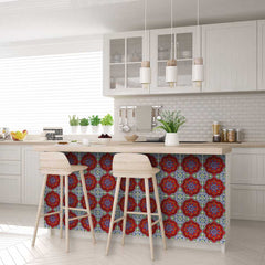 8" X 8" Sage Terra Removable Peel and Stick Tiles