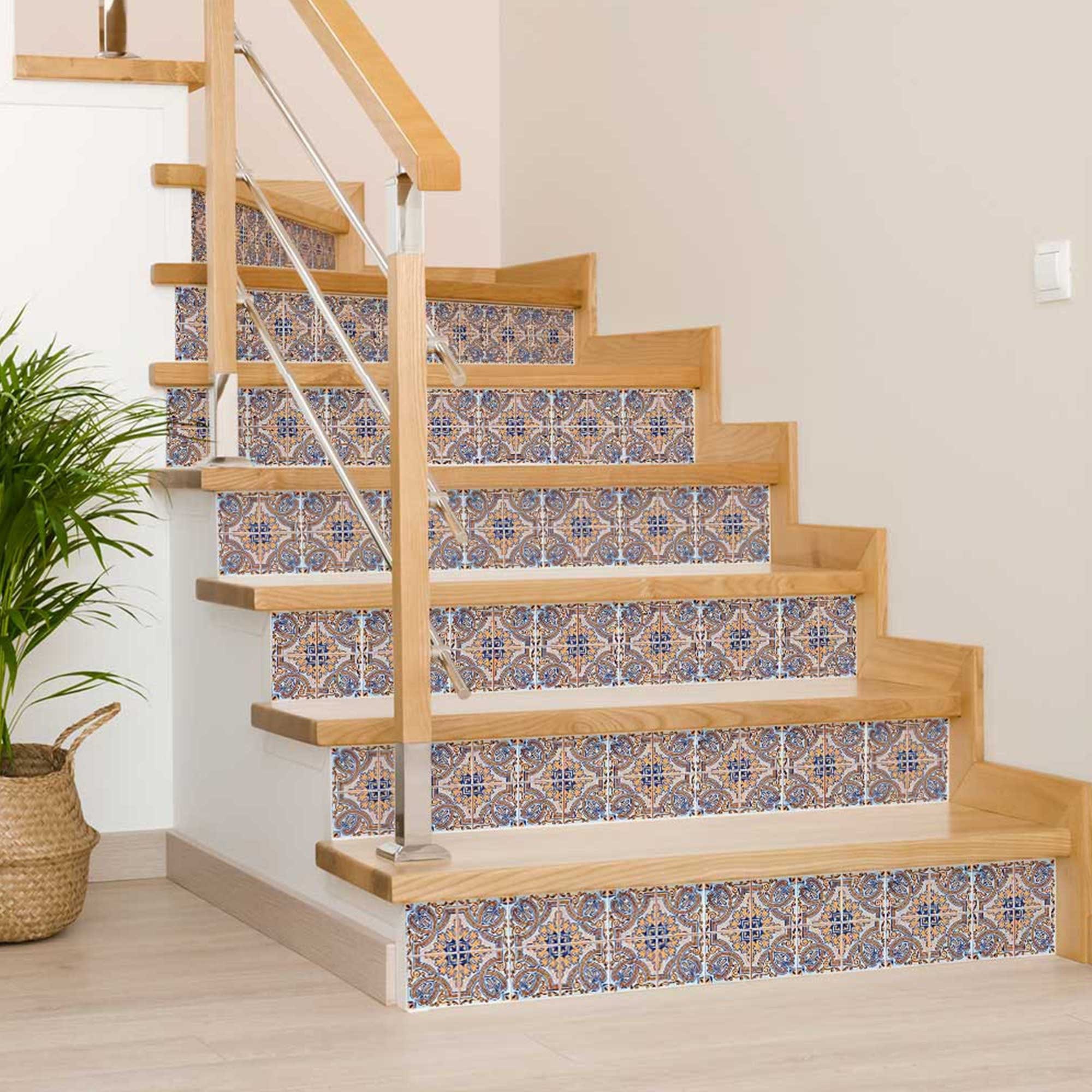 5" X 5" Blue Taupe Nova Removable Peel and Stick Tiles - Homeroots - Flyclothing LLC