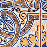 5" X 5" Blue Taupe Nova Removable Peel and Stick Tiles - Homeroots
