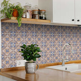 6" X 6" Blue Taupe Nova Removable Peel and Stick Tiles - Homeroots - Flyclothing LLC