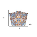 6" X 6" Blue Taupe Nova Removable Peel and Stick Tiles - Homeroots - Flyclothing LLC