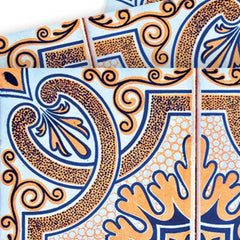 8" X 8" Blue Taupe Nova Removable Peel and Stick Tiles