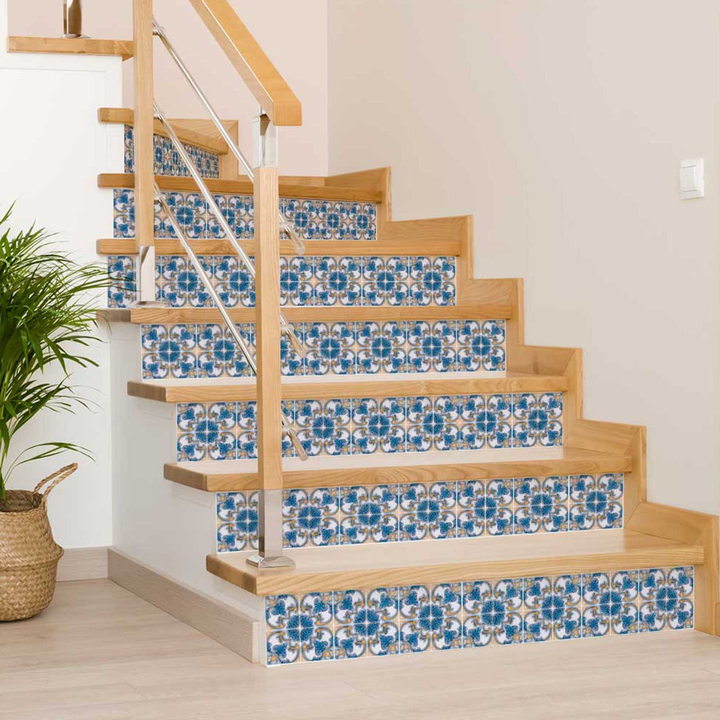 7" X 7" Teal Taupe Sia Removable Peel and Stick Tiles - Homeroots - Flyclothing LLC
