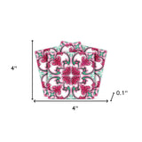 4" X 4" Rosa Pink Lea Removable Peel And Stick Tiles - Homeroots - Flyclothing LLC