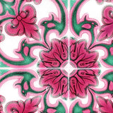 4" X 4" Rosa Pink Lea Removable Peel And Stick Tiles - Homeroots