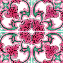 5" X 5" Rosa Pink Lea Removable Peel and Stick Tiles