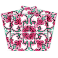6" X 6" Rosa Pink Lea Removable Peel and Stick Tiles - Homeroots