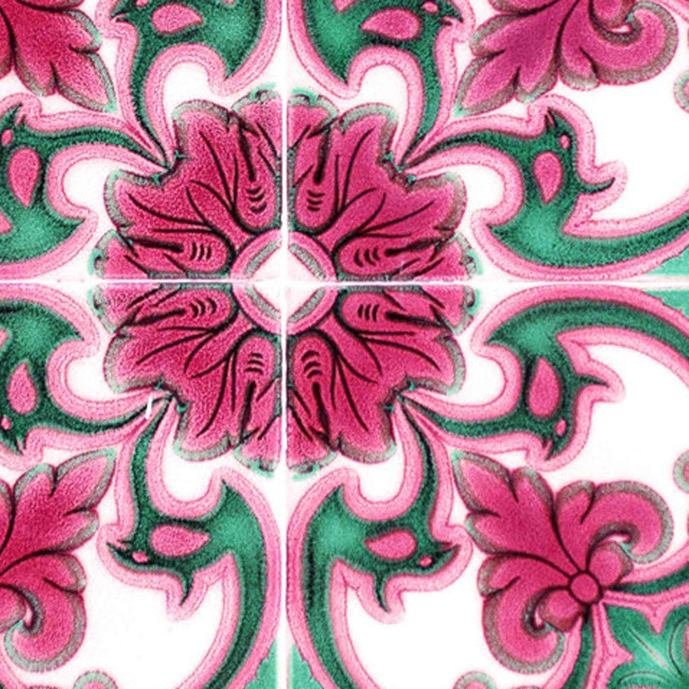 8" X 8" Rosa Pink Lea Removable Peel and Stick Tiles