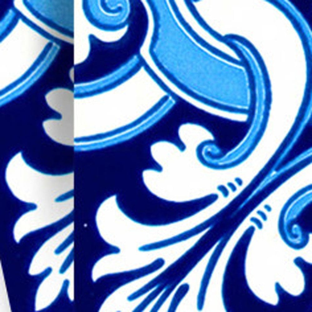 4" X 4" Blue Bali Removable Peel And Stick Tiles - Homeroots - Flyclothing LLC