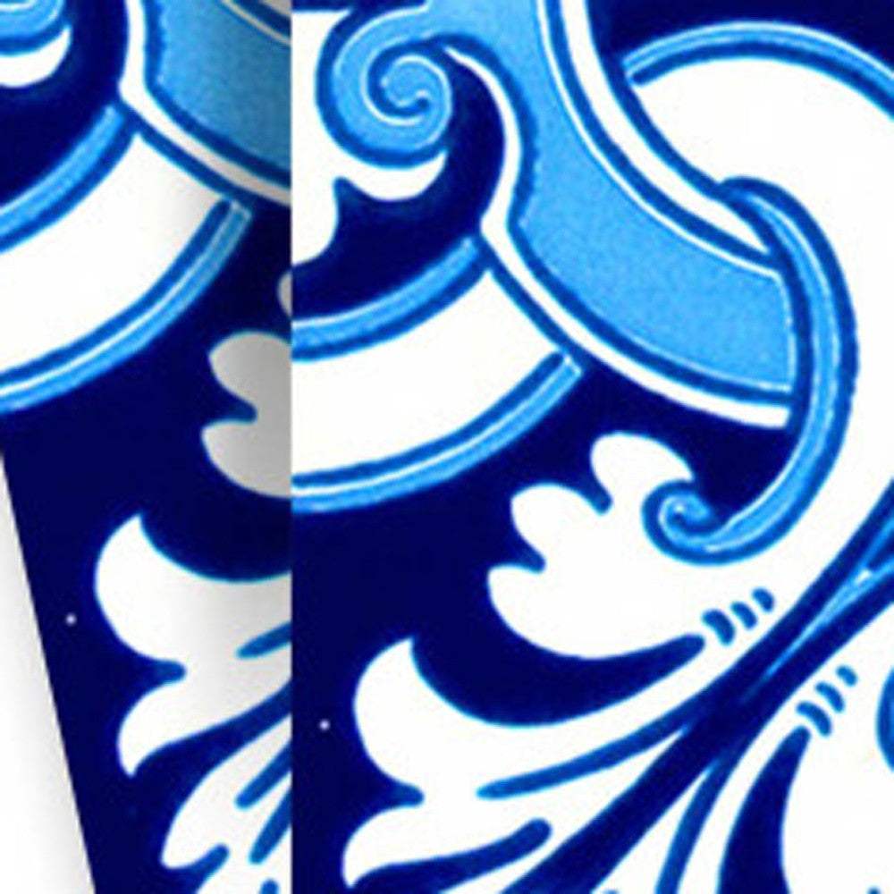 5" X 5" Blue Bali Removable Peel and Stick Tiles - Homeroots - Flyclothing LLC