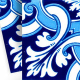 5" X 5" Blue Bali Removable Peel and Stick Tiles - Homeroots - Flyclothing LLC