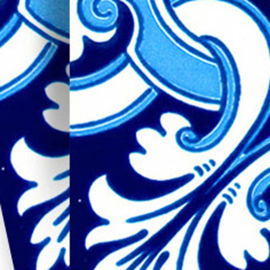 6" X 6" Blue Bali Removable Peel and Stick Tiles - Homeroots
