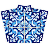 7" X 7" Blue Bali Removable Peel and Stick Tiles - Homeroots - Flyclothing LLC