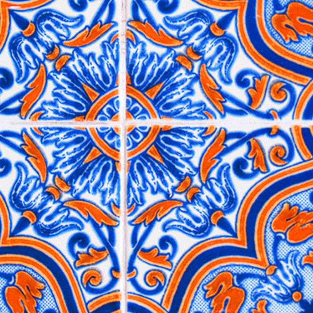 5" X 5" Blue Rust Zio Removable Peel and Stick Tiles - Homeroots - Flyclothing LLC