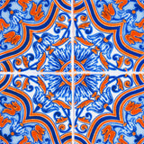 5" X 5" Blue Rust Zio Removable Peel and Stick Tiles - Homeroots - Flyclothing LLC