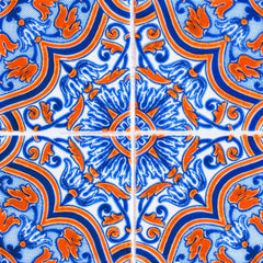 6" X 6" Blue Rust Zio Removable Peel and Stick Tiles - Homeroots
