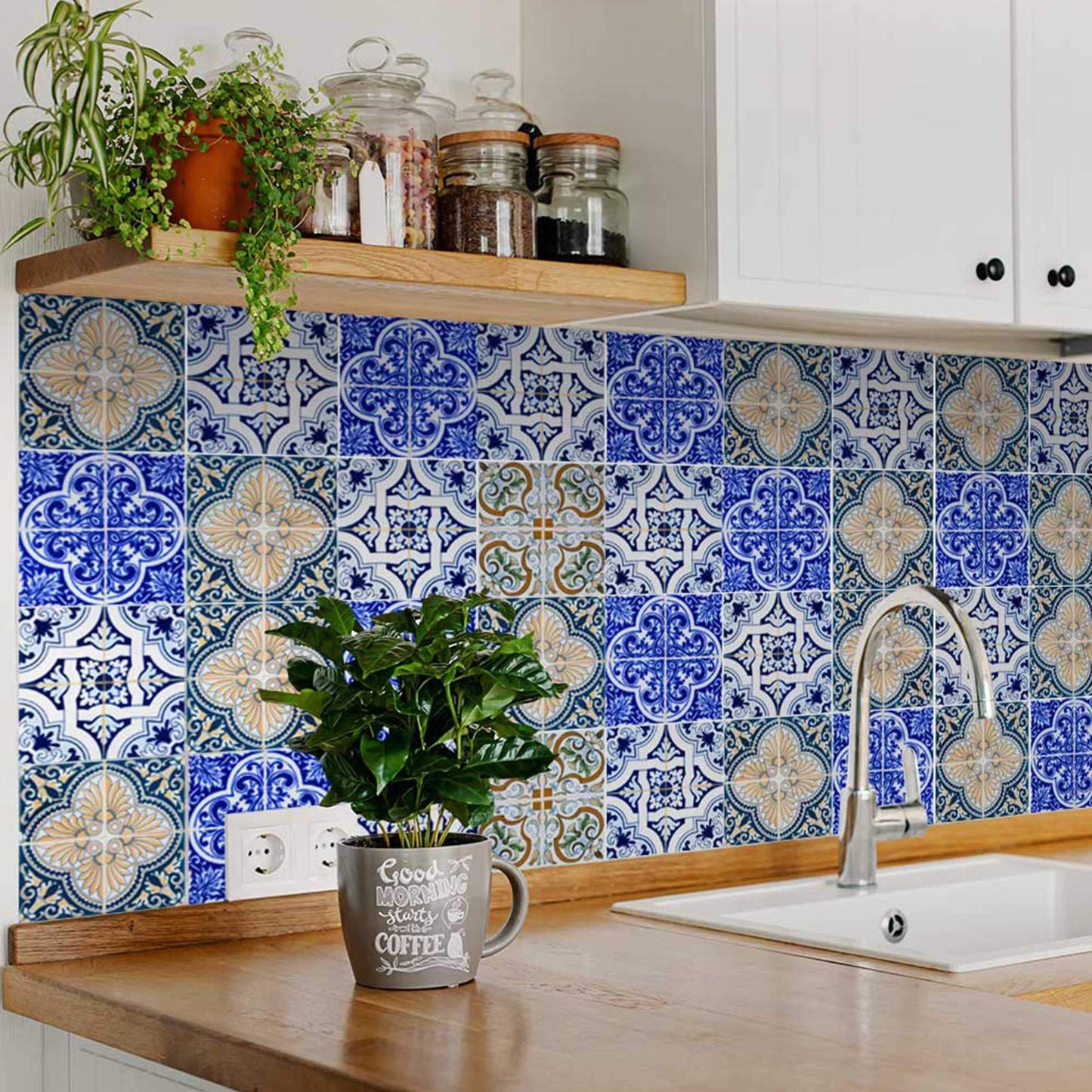 4" X 4" Bella Mix Mosaic Removable Peel And Stick Tiles - Homeroots - Flyclothing LLC