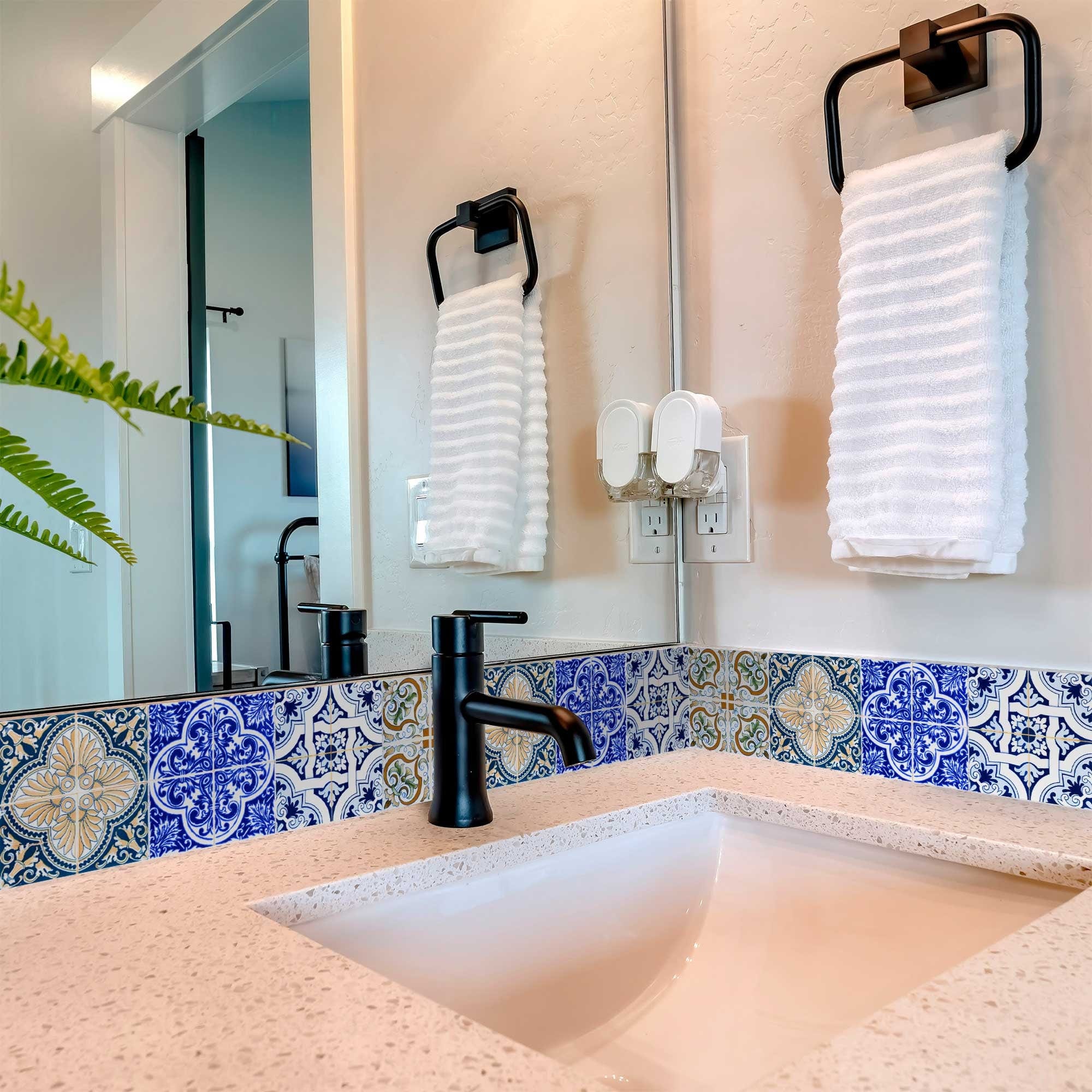 5" X 5" Bella Mix Mosaic Removable Peel and Stick Tiles - Homeroots - Flyclothing LLC