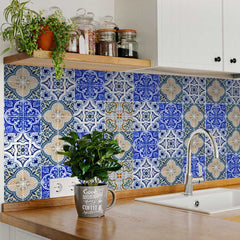 7" X 7" Bella Mix Mosaic Removable Peel and Stick Tiles - Homeroots