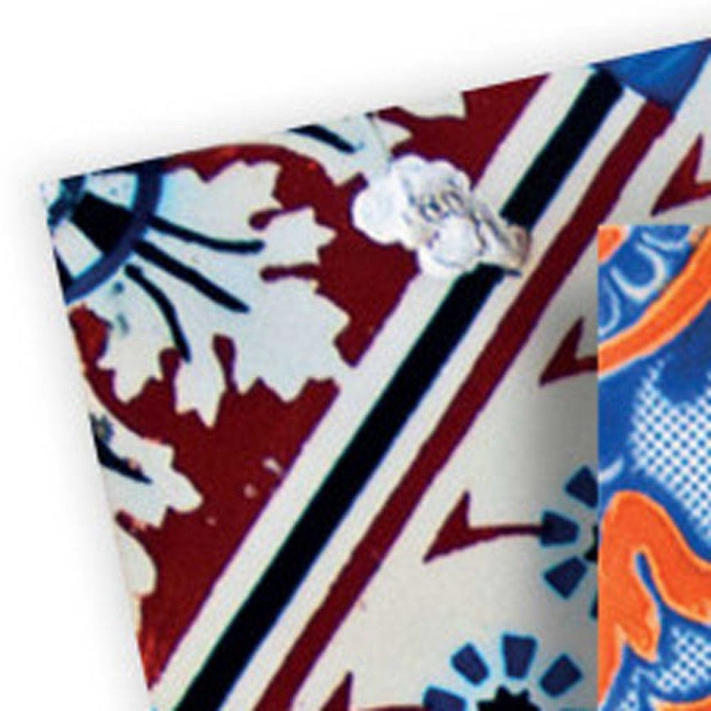 6" X 6" Blue Warm Tones Mosaic Peel and Stick Tiles - Homeroots - Flyclothing LLC
