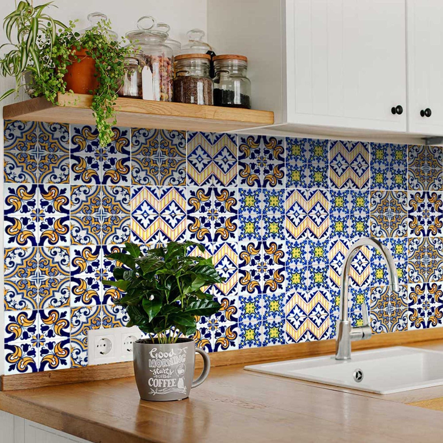 5" X 5" Addison Multi Mosaic Peel and Stick Tiles - Homeroots - Flyclothing LLC
