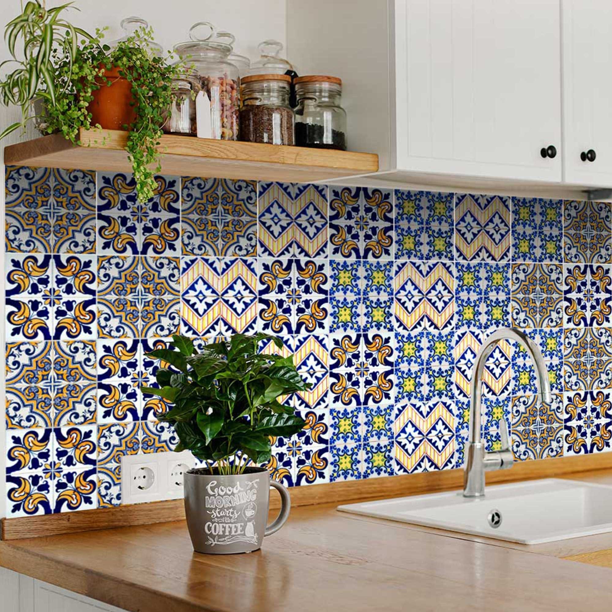 5" X 5" Addison Multi Mosaic Peel and Stick Tiles - Homeroots - Flyclothing LLC