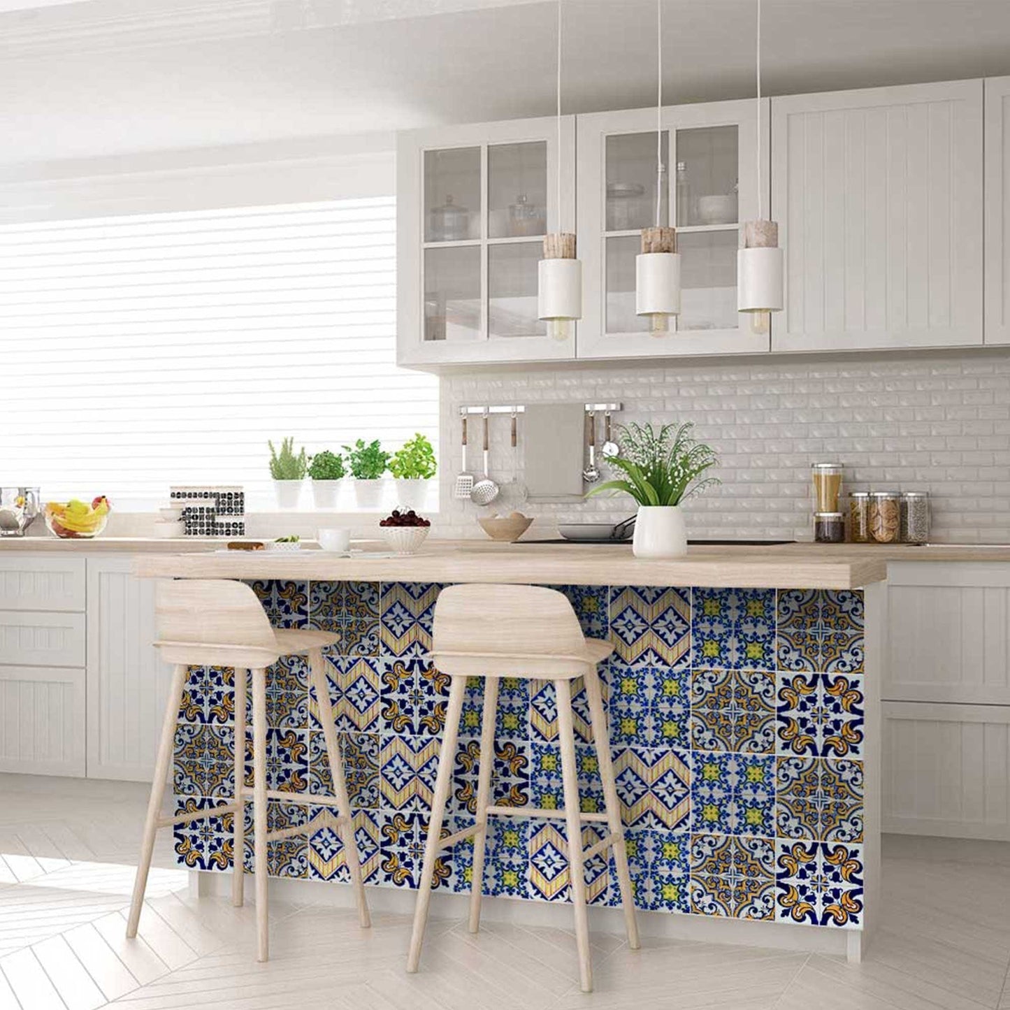 5" X 5" Addison Multi Mosaic Peel and Stick Tiles - Homeroots - Flyclothing LLC