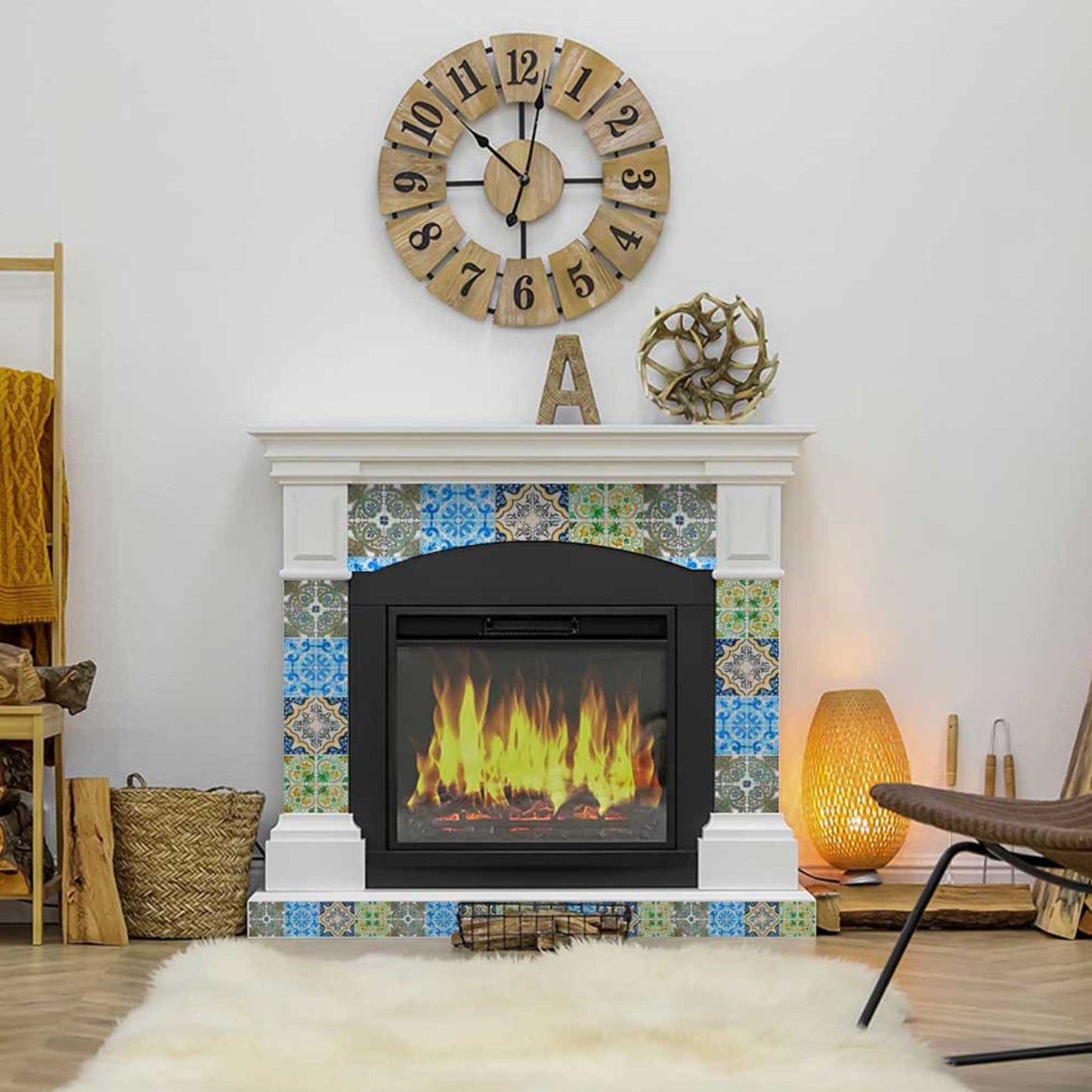 5" X 5" Madison Vintage Mosaic Peel and Stick Tiles - Homeroots - Flyclothing LLC