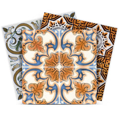 6" X 6" Rustico Linda Removable Peel and Stick Tiles - Homeroots