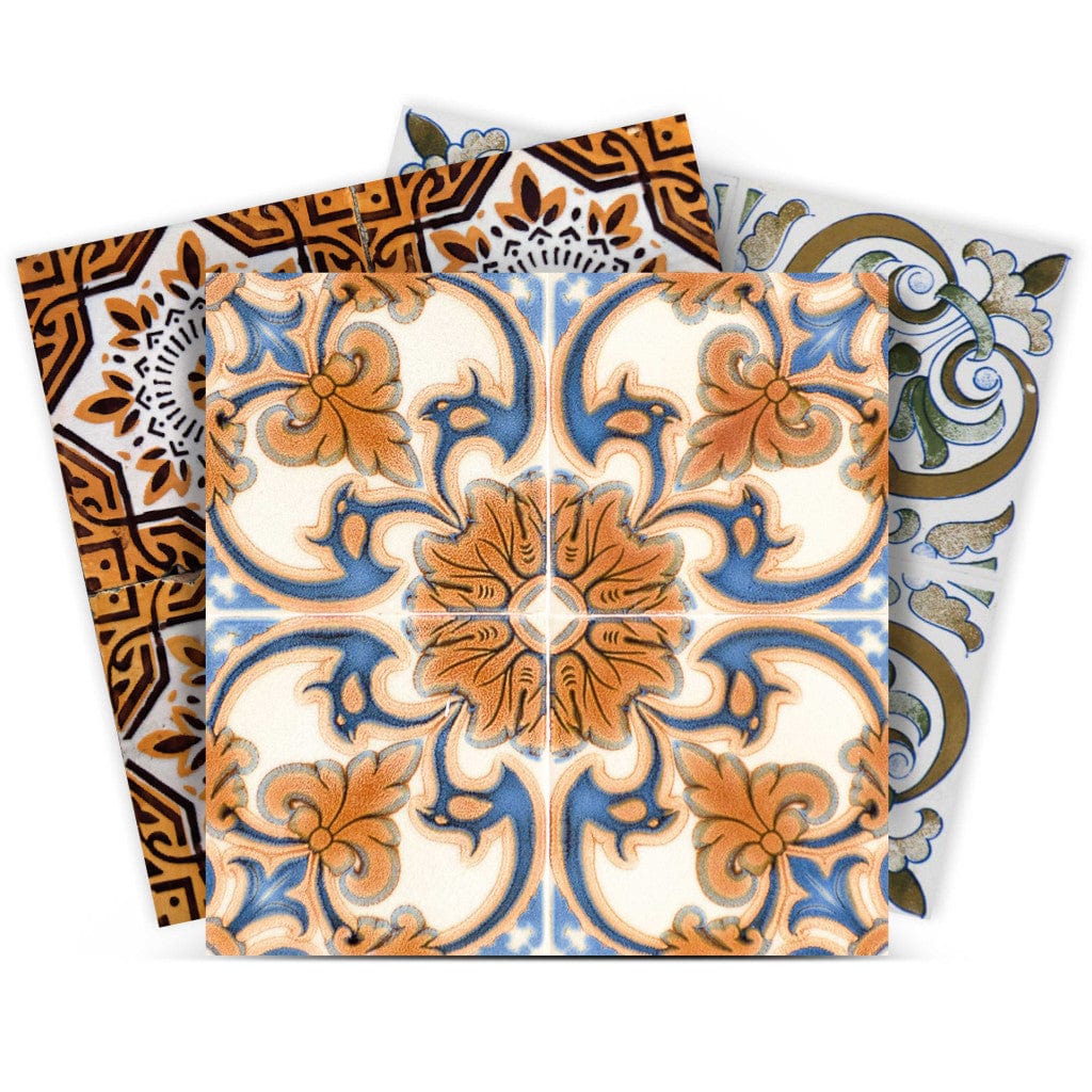 6" X 6" Rustico Linda Removable Peel and Stick Tiles - Homeroots - Flyclothing LLC