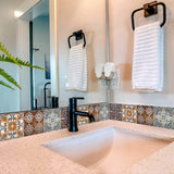 6" X 6" Rustico Linda Removable Peel and Stick Tiles - Homeroots - Flyclothing LLC