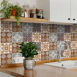 7" X 7" Rustico Linda Removable Peel and Stick Tiles - Homeroots - Flyclothing LLC