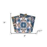 4" X 4" Agean Linda Removable Peel And Stick Tiles - Homeroots - Flyclothing LLC