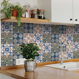 5" X 5" Agean Linda Removable Peel and Stick Tiles - Homeroots - Flyclothing LLC