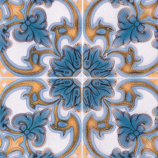 5" X 5" Agean Linda Removable Peel and Stick Tiles - Homeroots