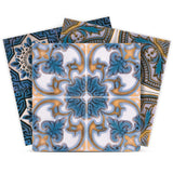 5" X 5" Agean Linda Removable Peel and Stick Tiles - Homeroots
