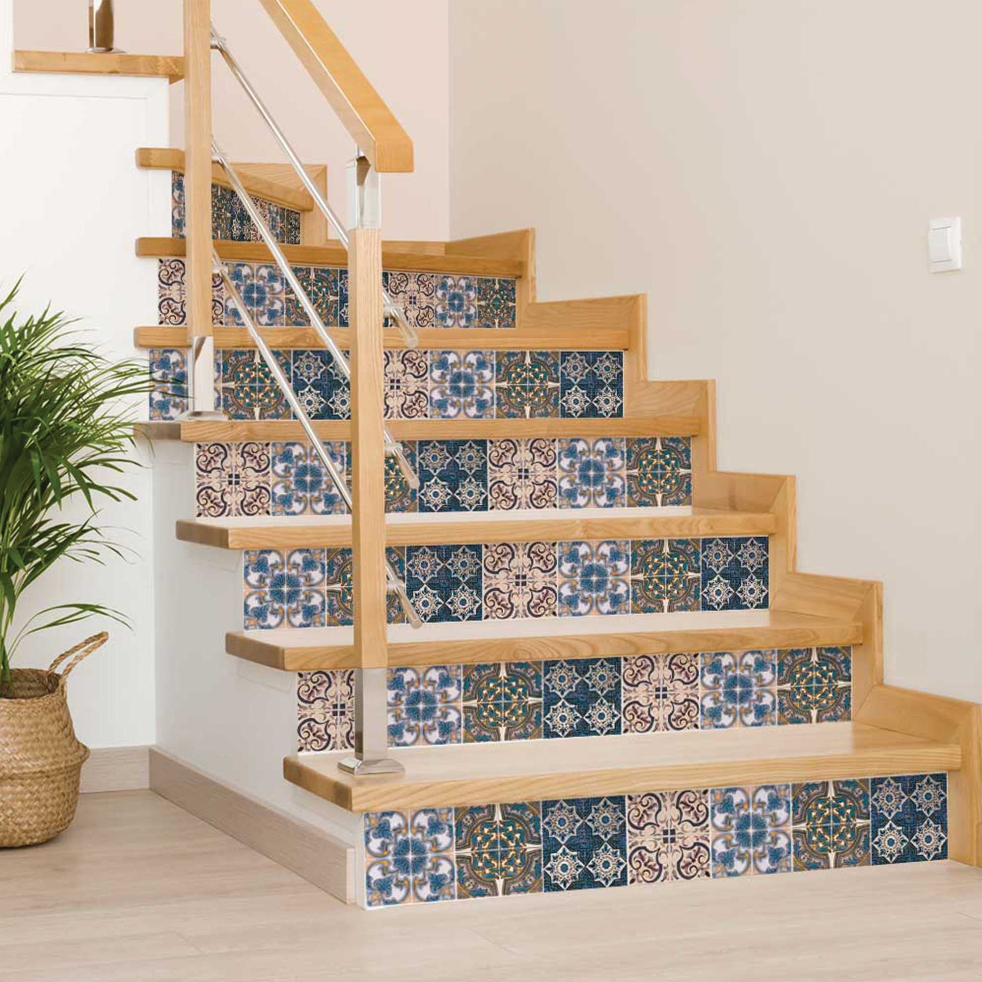 7" X 7" Agean Linda Removable Peel and Stick Tiles - Homeroots - Flyclothing LLC