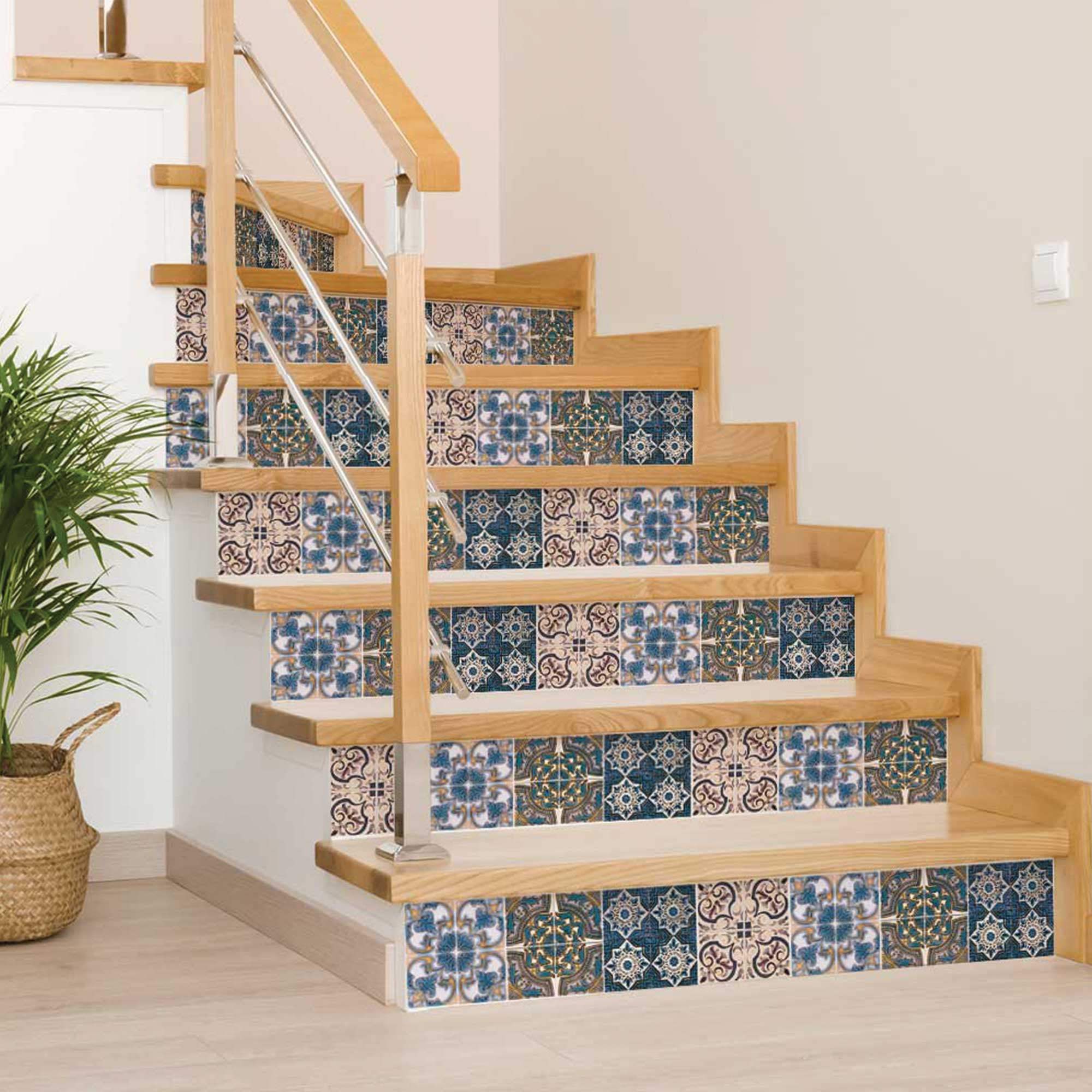 8" X 8" Agean Linda Removable Peel and Stick Tiles - Homeroots - Flyclothing LLC