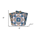 8" X 8" Agean Linda Removable Peel and Stick Tiles - Homeroots - Flyclothing LLC