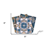 8" X 8" Agean Linda Removable Peel and Stick Tiles - Homeroots - Flyclothing LLC