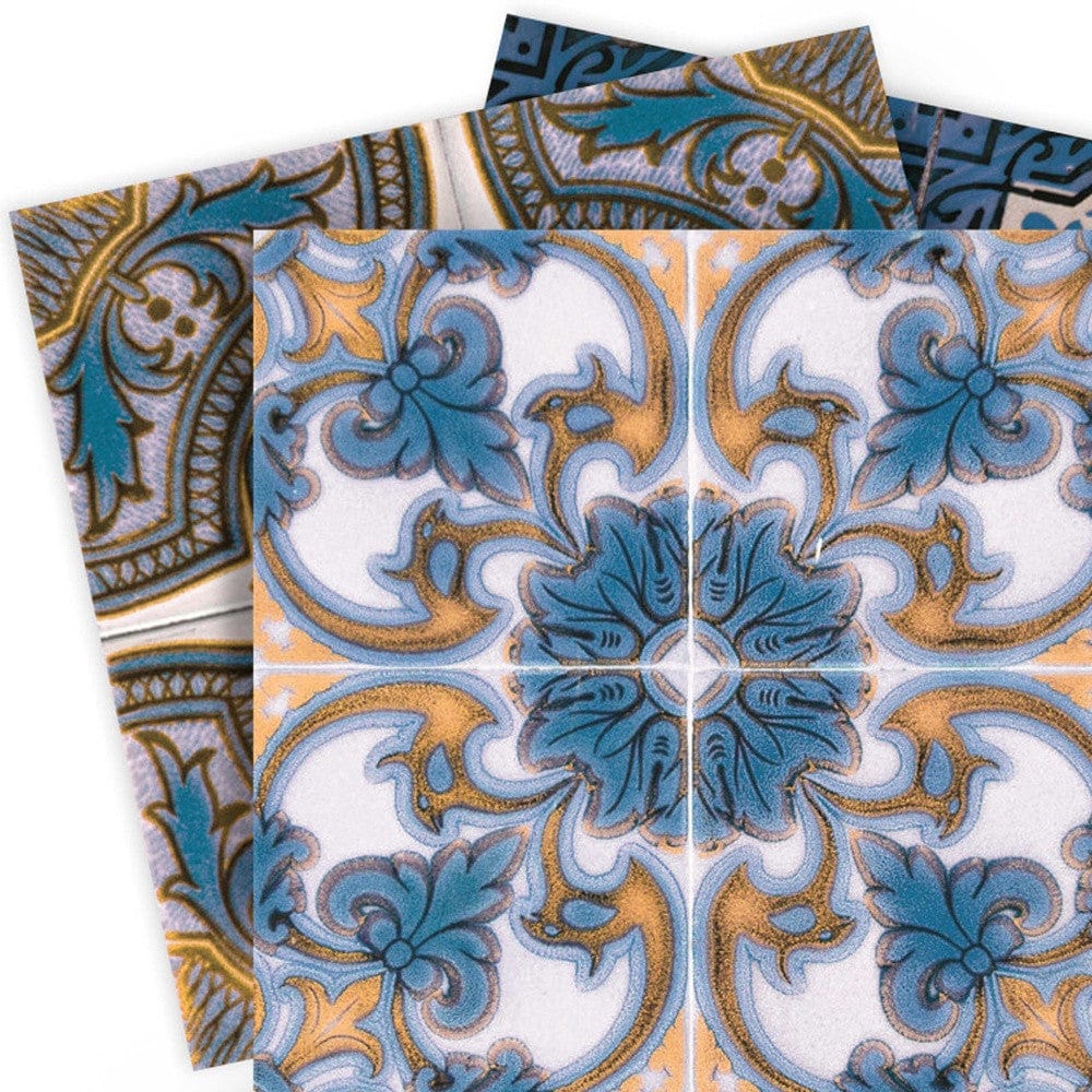 8" X 8" Agean Linda Removable Peel and Stick Tiles - Homeroots - Flyclothing LLC