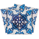 5" X 5" Blue Nelly Removable Peel and Stick Tiles - Homeroots