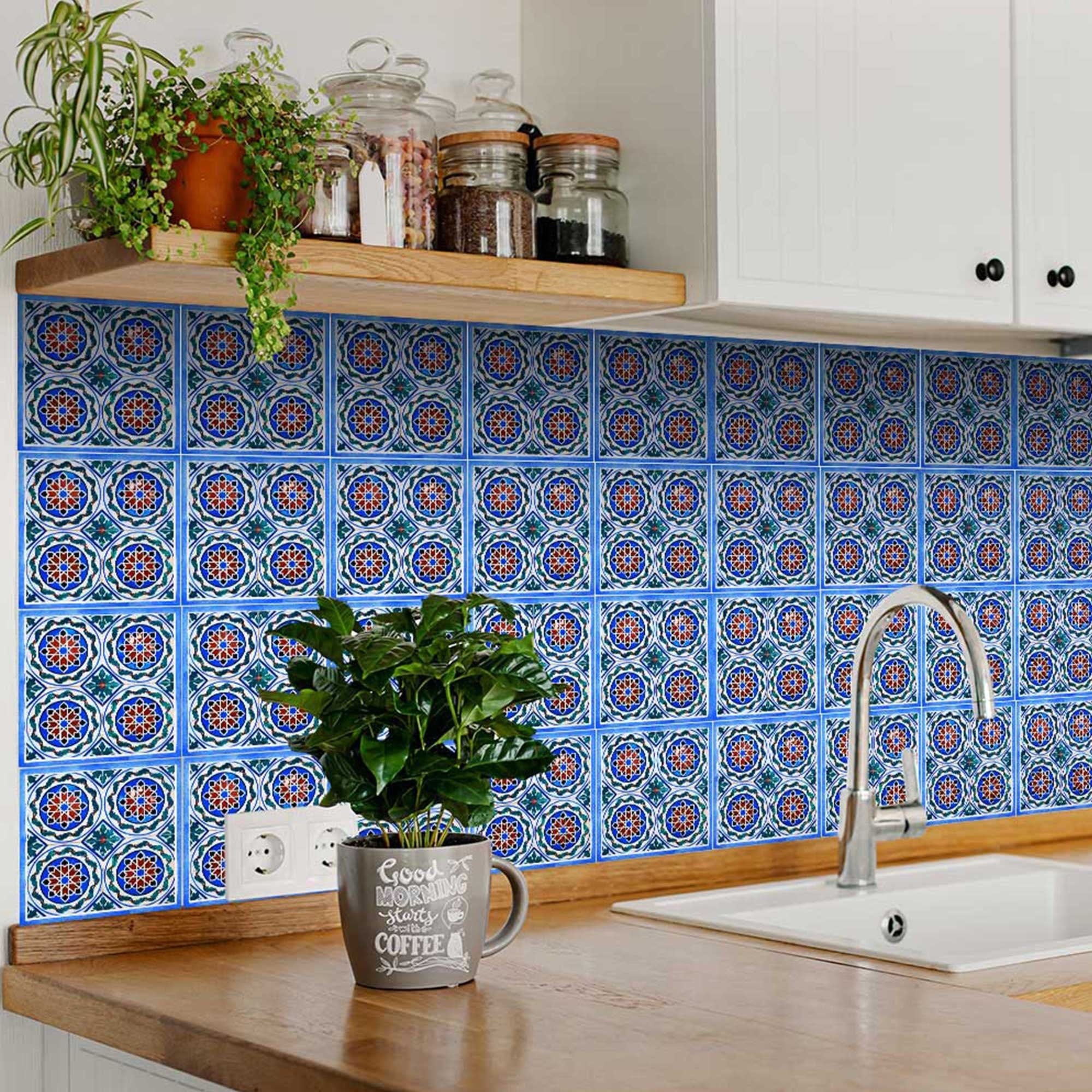 6" X 6" Augustine Removable Peel and Stick Tiles - Homeroots