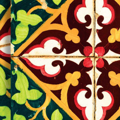 6" X 6" Green Leva Removable Peel and Stick Tiles - Homeroots