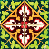 7" X 7" Green Leva Removable Peel and Stick Tiles - Homeroots - Flyclothing LLC