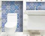 5" X 5" Bluebell Lina Removable Peel and Stick Tiles - Homeroots - Flyclothing LLC