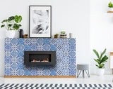 6" X 6" Bluebell Lina Removable Peel and Stick Tiles - Homeroots