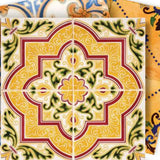 8" X 8" Golden Multi Mosaic Peel and Stick Tiles - Homeroots