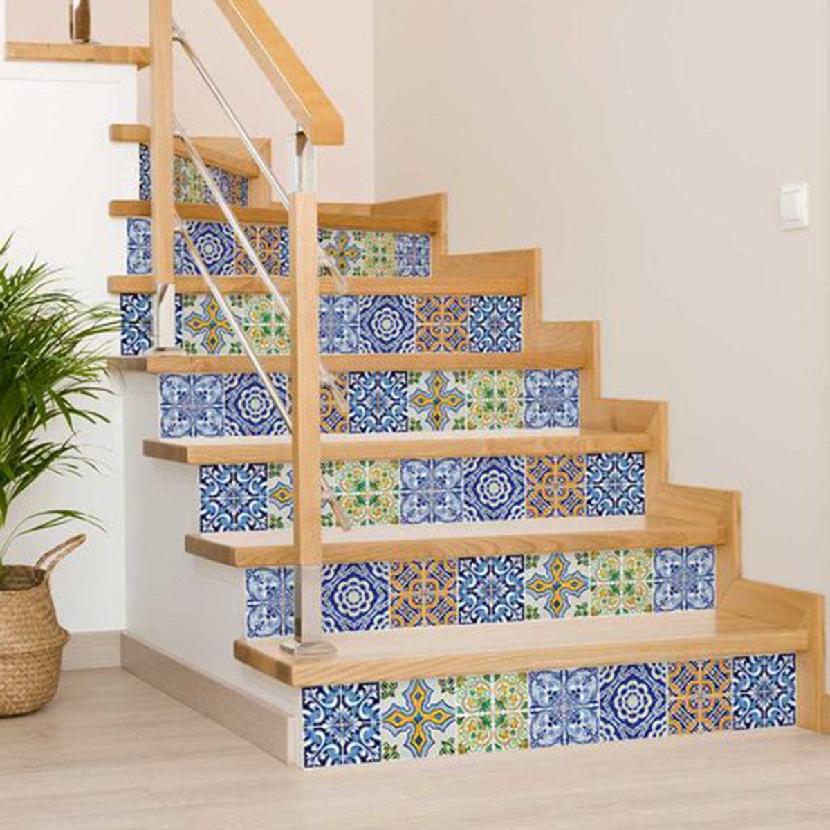 5" X 5" Lima Multi Mosaic Peel and Stick Tiles - Homeroots - Flyclothing LLC